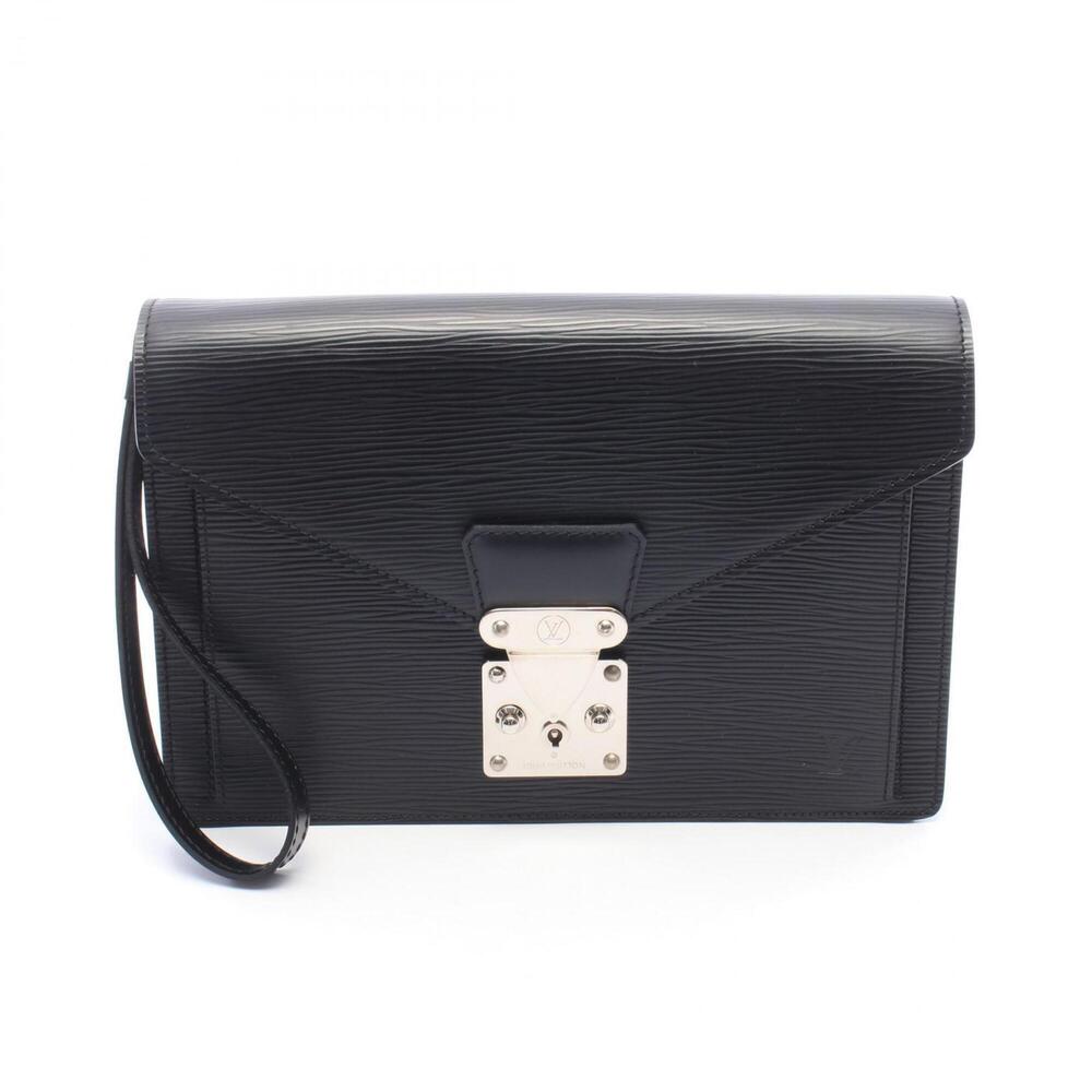Louis Vuitton Pochette Sellier Dragonne Second Bag Clutch Handbag Leather Epi...